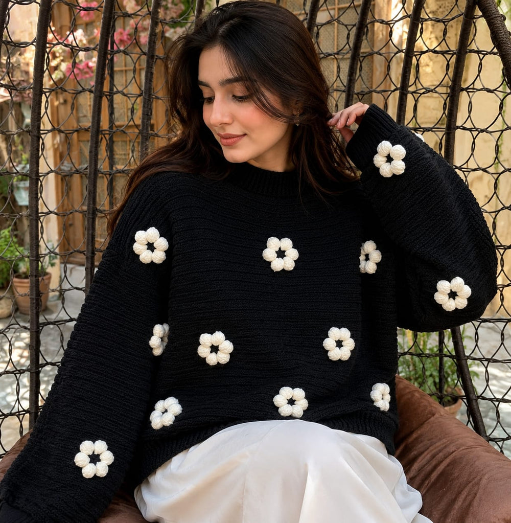 Daisy Pop Crochet jumper