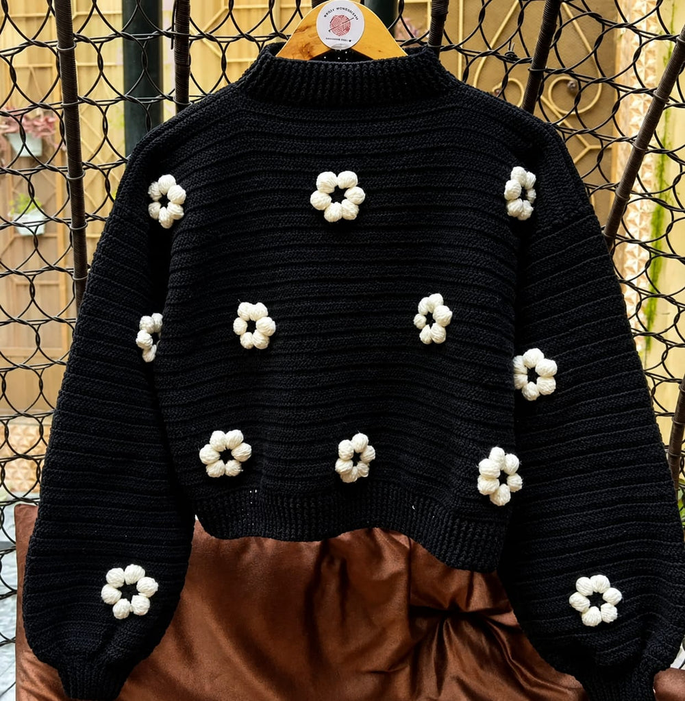 Daisy Pop Crochet jumper