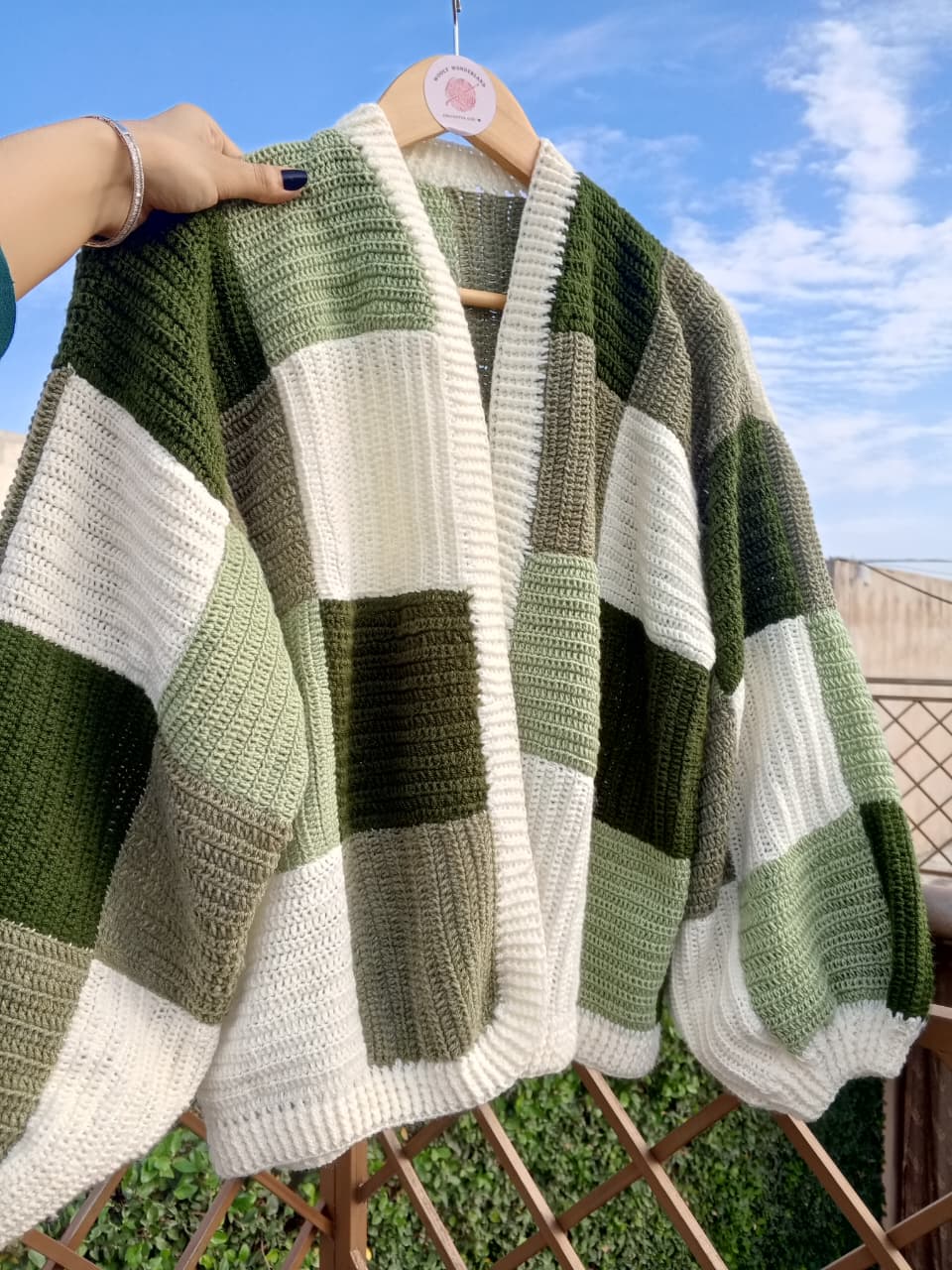 Patchwork Crochet Cardigan