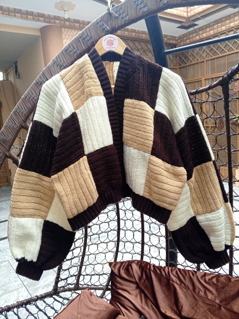 Patchwork Crochet Cardigan