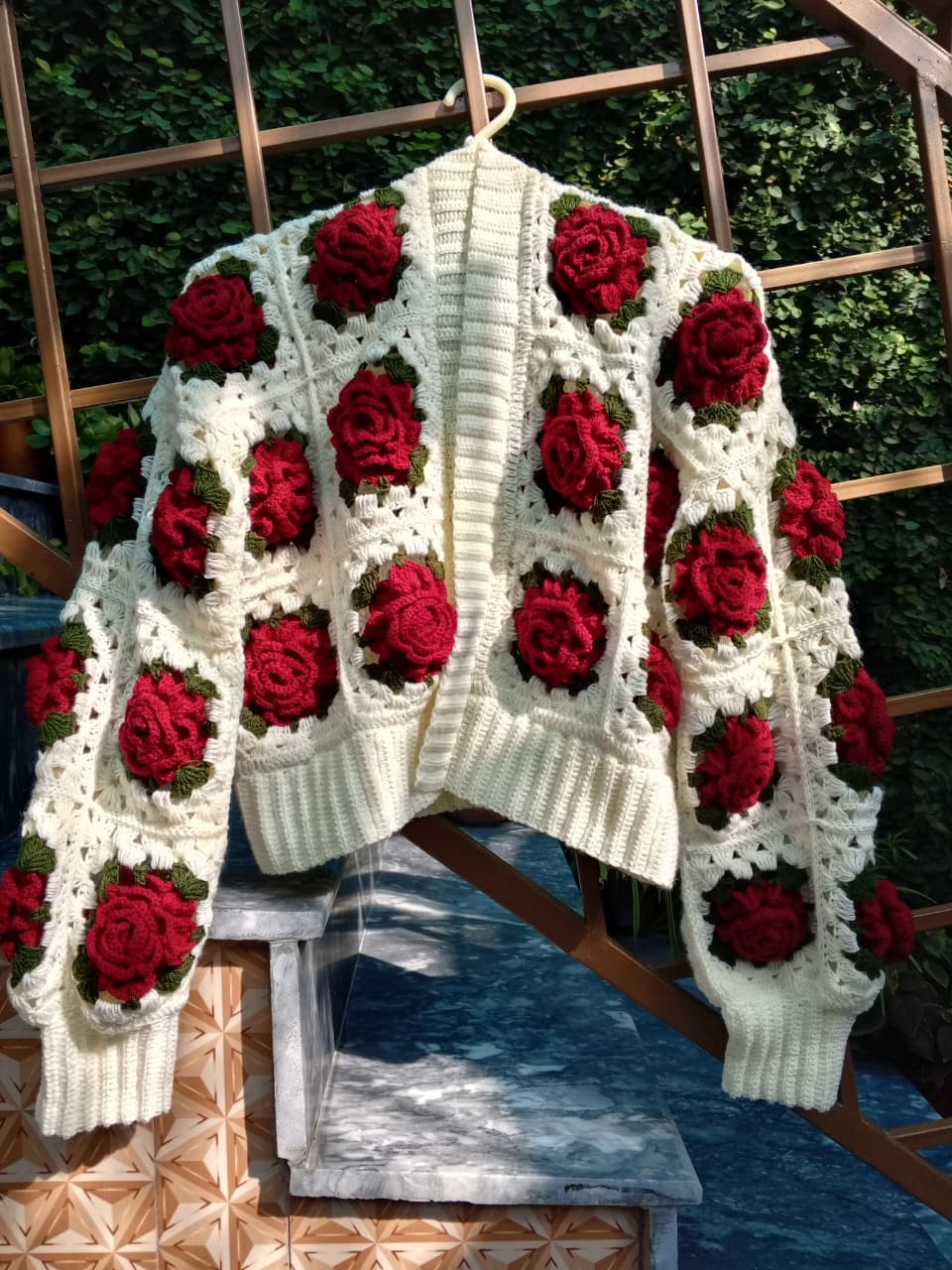 Rose Garden Crochet Cardigan