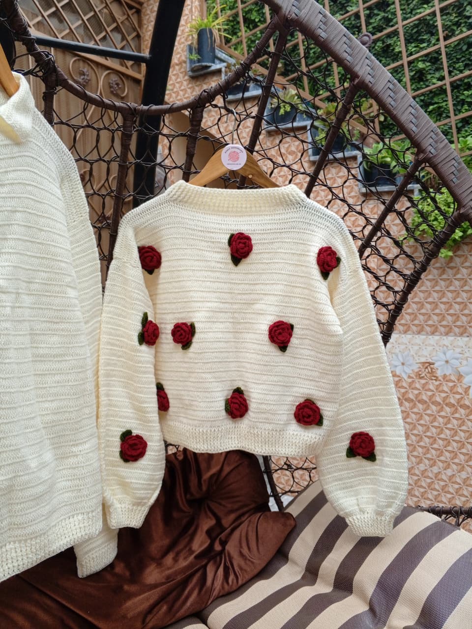 Rose Crochet Couple Set