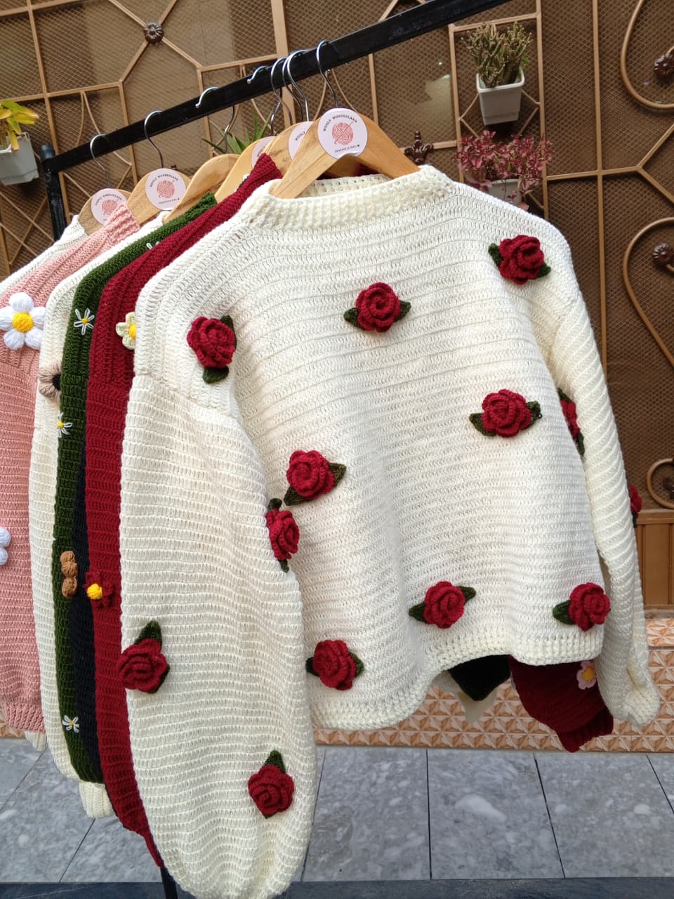 Crochet rose Jumper