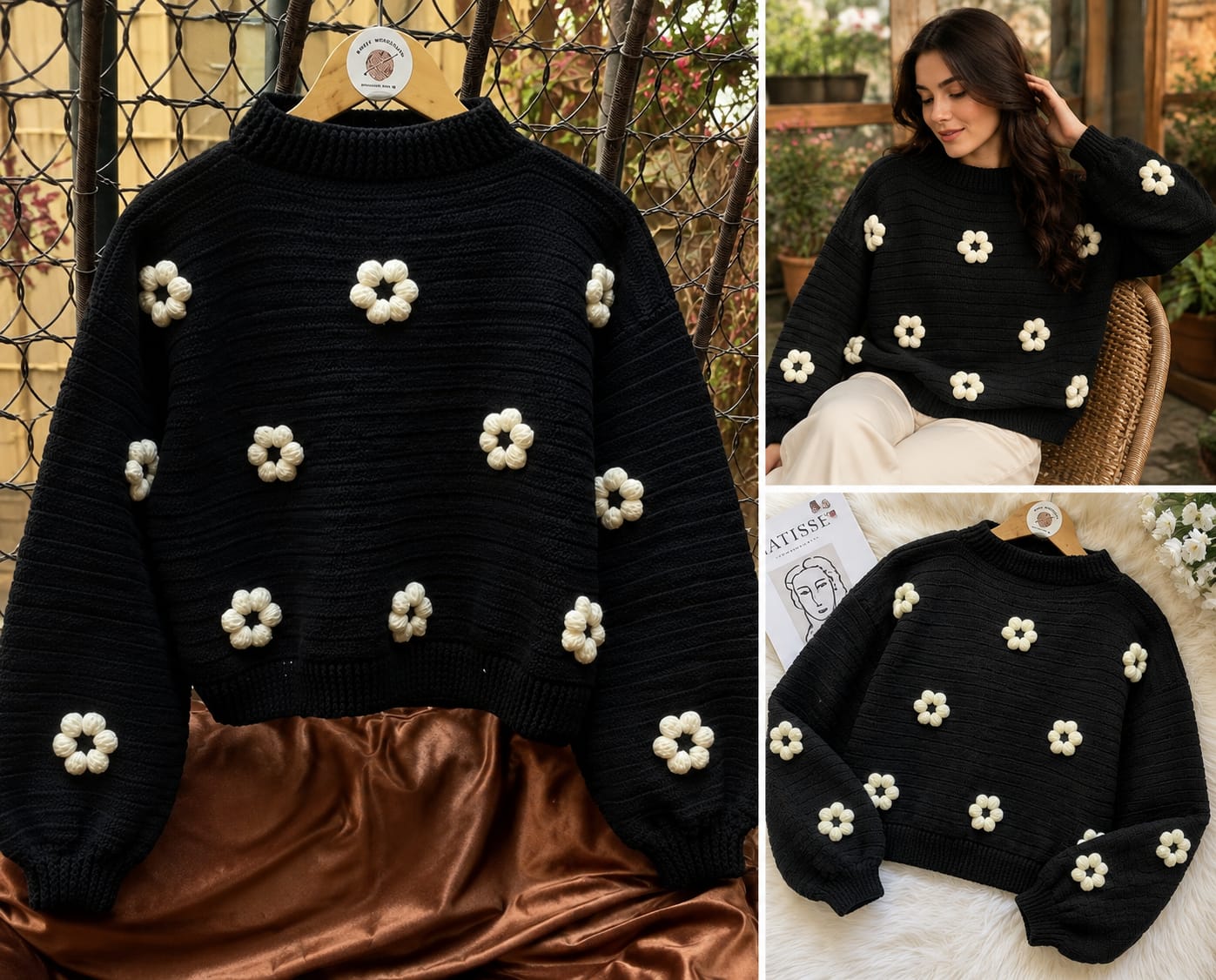 Daisy Pop Crochet jumper