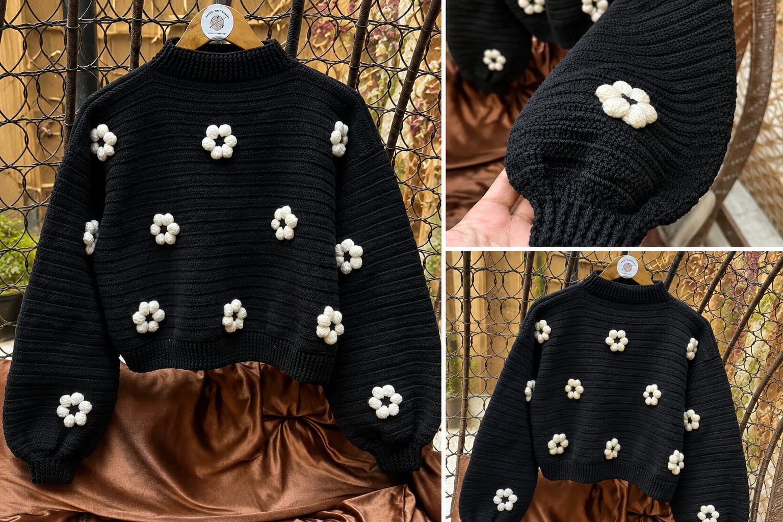 Daisy Pop Crochet jumper